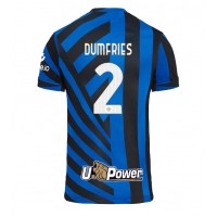 Camisa de Futebol Inter Milan Denzel Dumfries #2 Equipamento Principal 2024-25 Manga Curta